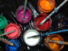 Freundschaftsfahnen - Kunst Schule Lyss