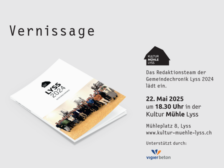 Vernissage der Lysser Chronik 2024